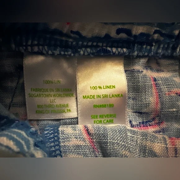 Lilly Pulitzer Lilo Short in Zanzibar Blue Boatylicious Size Medium - Picture 5 of 6